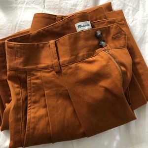 Madewell Wide Leg Pleated Pants